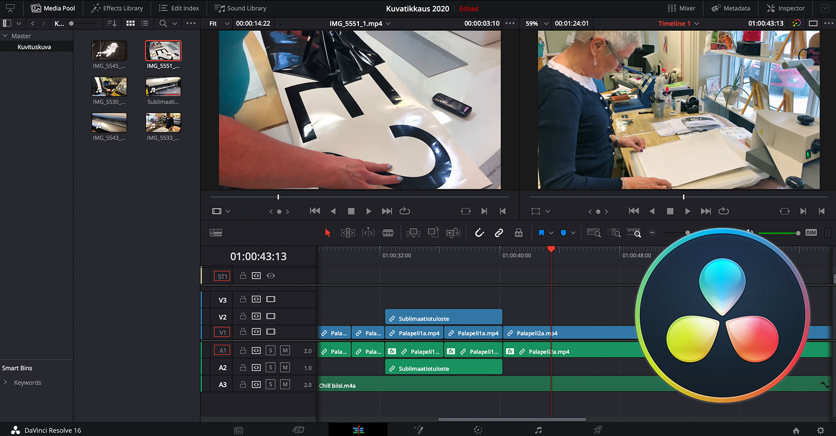 Davinci resolve убрать фон